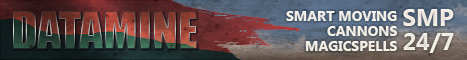 Datamine Minecraft server banner