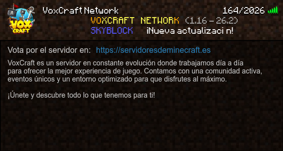 Banner VoxCraft Network