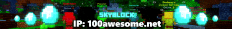 100Awesome.net Minecraft server banner