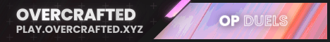 OverCrafted Minecraft server banner