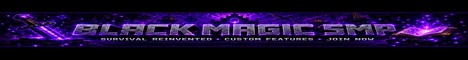 Black Magic SMP Minecraft server banner