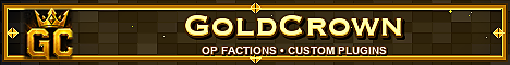 GoldCrown Minecraft server banner
