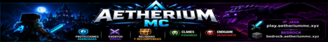 AetheriumMC Minecraft server banner