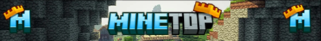 MineTop Minecraft server banner