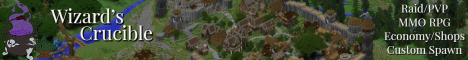 Wizards Crucible Minecraft server banner