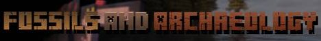 Official Fossils & Archaeology Minecraft server banner