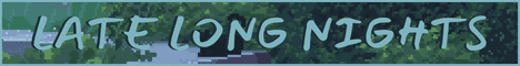 Late Long Nights Minecraft server banner