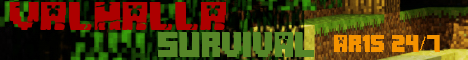 Valhalla Minecraft server banner