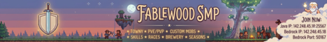 Fablewood Minecraft server banner