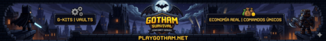 Gotham Survival Minecraft server banner