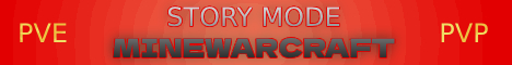 Minewarcraft PvE Story Open World Minecraft server banner