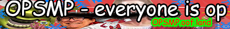 Opsmp Minecraft server banner