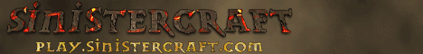 SinisterCraft Minecraft server banner