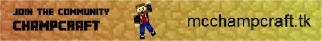 ChampCraft Minecraft server banner