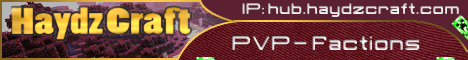 Haydzcraft Cloud Network Minecraft server banner