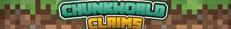 Chunkworld Reborn Claims Minecraft server banner
