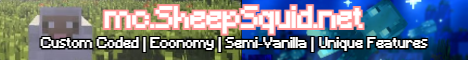 SheepSquid Minecraft server banner