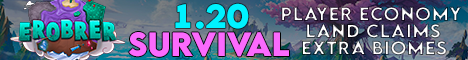 Erobrer SMP Minecraft server banner