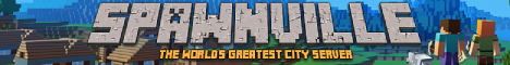 Spawnville Minecraft server banner