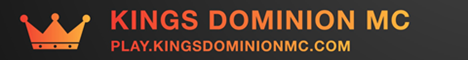 Kings Dominion MC Minecraft server banner
