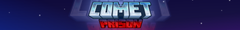 Comet Prison Minecraft server banner