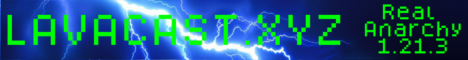 Lavacast Minecraft server banner