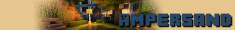 Ampersand Minecraft server banner