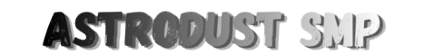 Astrodust SMP Minecraft server banner