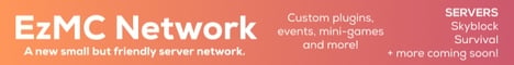 EzMC Network Minecraft server banner