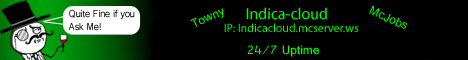 Indica Cloud Minecraft server banner