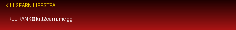 Kill2Earn Minecraft server banner