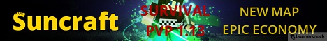 SunCraft Minecraft server banner