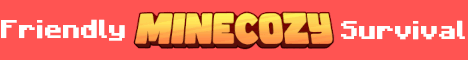 MineCozy Minecraft server banner