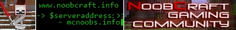 Noobcraft Community Minecraft server banner