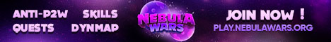 Nebula Wars Minecraft server banner
