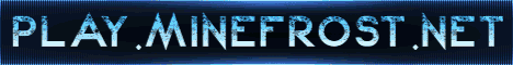 MineFrost Network Minecraft server banner