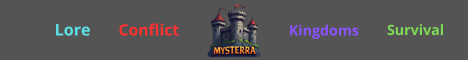 Mysterra Minecraft server banner