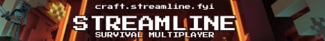Streamline Minecraft server banner