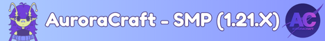 AuroraCraft Minecraft server banner
