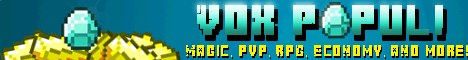 Vox Populi Gold Minecraft server banner