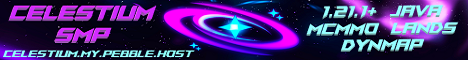 Celestium SMP Minecraft server banner