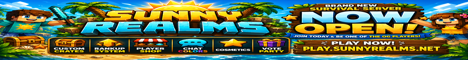 SunnyRealms Minecraft server banner