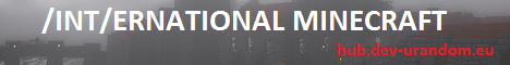 International Minecraft Minecraft server banner