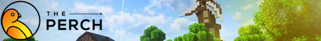 The Perch Minecraft server banner