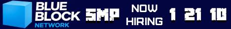 Blue Block Network Minecraft server banner