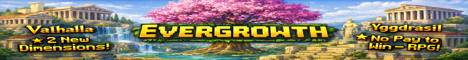 Evergrowth Yggdrasil Minecraft server banner