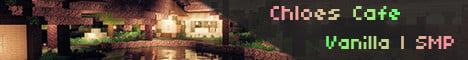 Chloe's Cafe Minecraft server banner