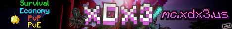 xDx3 Minecraft server banner