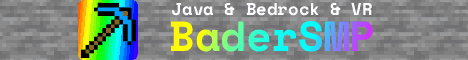 BaderSMP Minecraft server banner