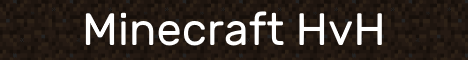 Minecraft HvH Minecraft server banner